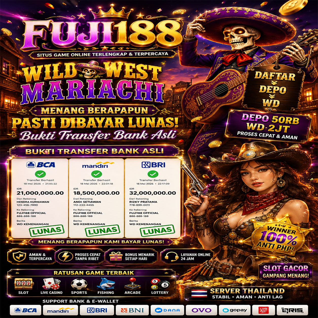 FUJI188 Hadir dengan Tema Wild West Mariachi, Sajikan Pengalaman Game Online yang Lebih Menarik